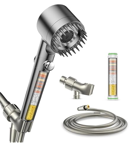 Gemmove Handheld Multi Ionizer Showerhead – Premium Ion Water Anti